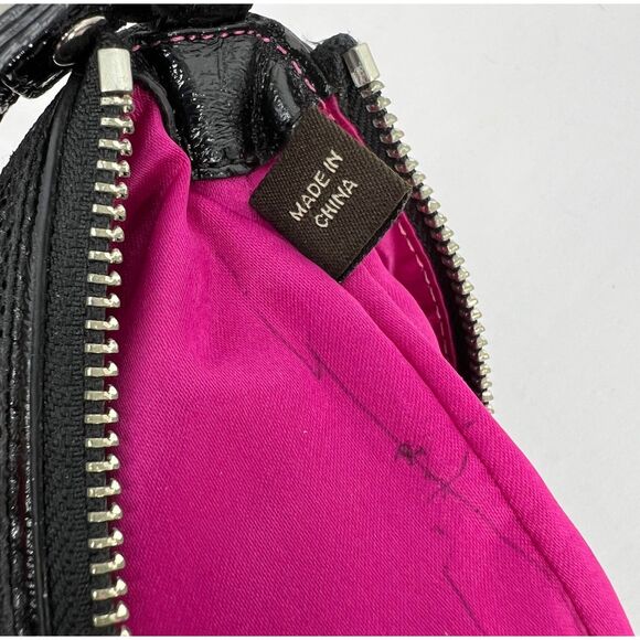 Coach purse Poppy Signature Pink plaid large wristlet bag - Picture 8 of 15